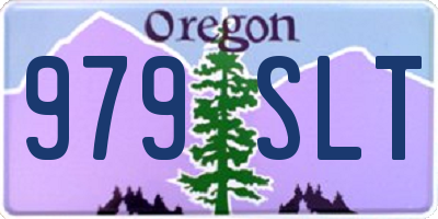 OR license plate 979SLT