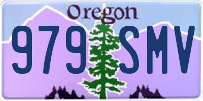 OR license plate 979SMV