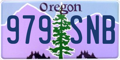 OR license plate 979SNB