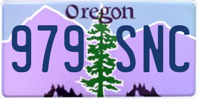 OR license plate 979SNC