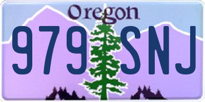 OR license plate 979SNJ