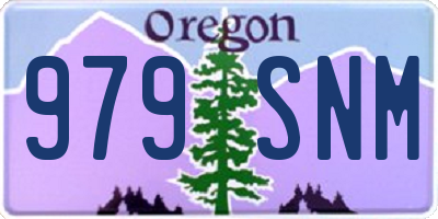 OR license plate 979SNM