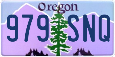 OR license plate 979SNQ