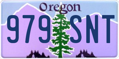 OR license plate 979SNT