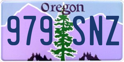 OR license plate 979SNZ