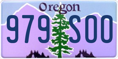 OR license plate 979SOO