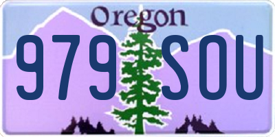 OR license plate 979SOU