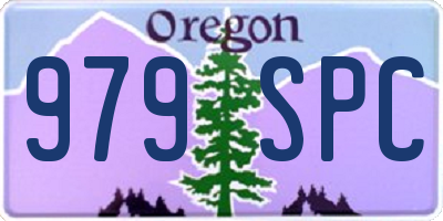 OR license plate 979SPC