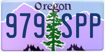 OR license plate 979SPP