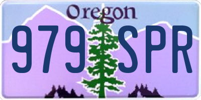 OR license plate 979SPR