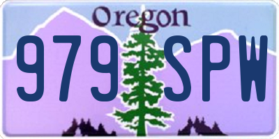 OR license plate 979SPW