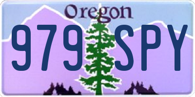 OR license plate 979SPY