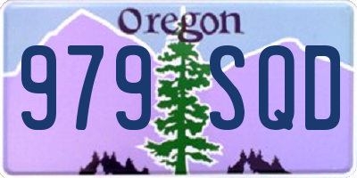 OR license plate 979SQD
