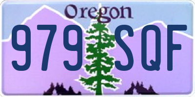 OR license plate 979SQF