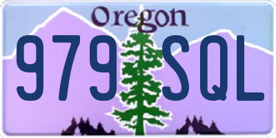 OR license plate 979SQL