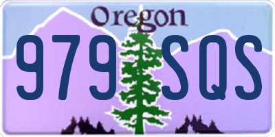 OR license plate 979SQS