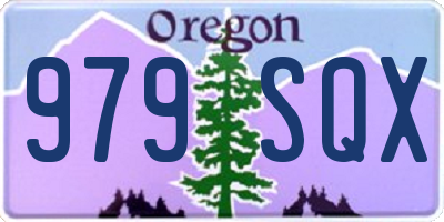 OR license plate 979SQX
