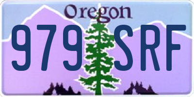 OR license plate 979SRF