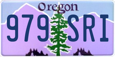 OR license plate 979SRI