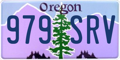 OR license plate 979SRV