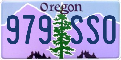 OR license plate 979SSO