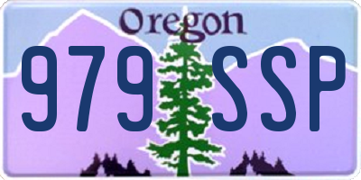 OR license plate 979SSP