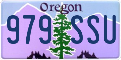 OR license plate 979SSU