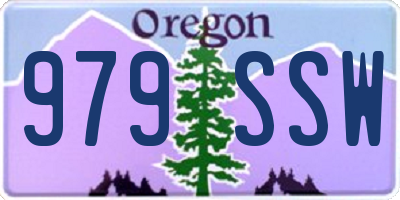 OR license plate 979SSW