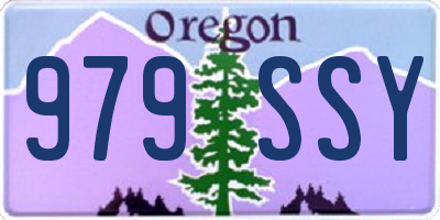 OR license plate 979SSY