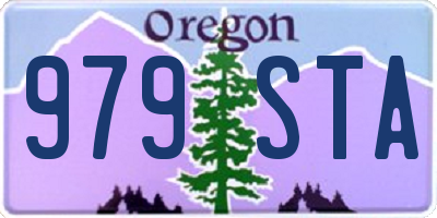 OR license plate 979STA
