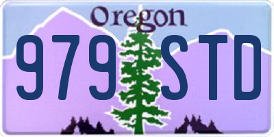 OR license plate 979STD