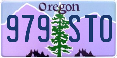 OR license plate 979STO