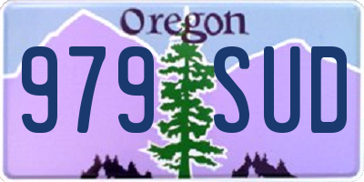 OR license plate 979SUD