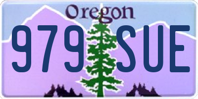 OR license plate 979SUE