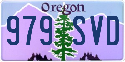 OR license plate 979SVD