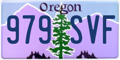 OR license plate 979SVF