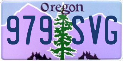 OR license plate 979SVG
