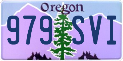 OR license plate 979SVI