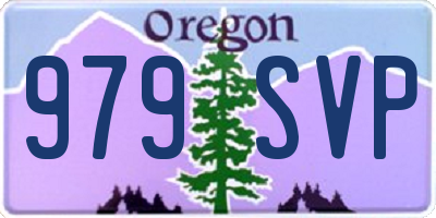 OR license plate 979SVP