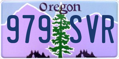 OR license plate 979SVR