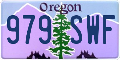OR license plate 979SWF