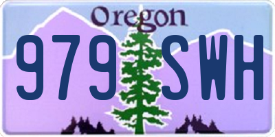 OR license plate 979SWH