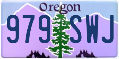 OR license plate 979SWJ