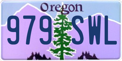 OR license plate 979SWL