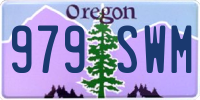 OR license plate 979SWM