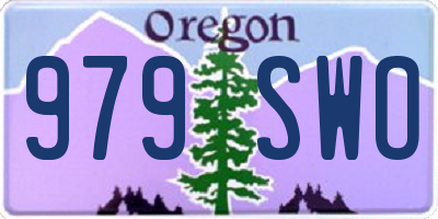 OR license plate 979SWO