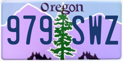 OR license plate 979SWZ