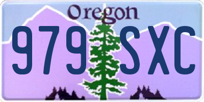 OR license plate 979SXC