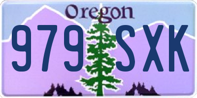 OR license plate 979SXK