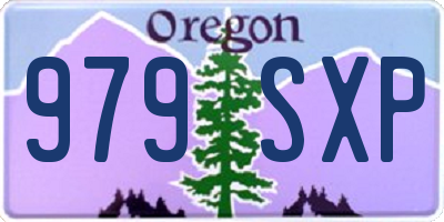 OR license plate 979SXP